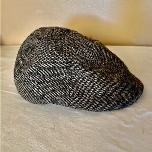Dockers Unisex Herringbone Tweed Cap Viscose Wool blend Flat cap Sz S/M